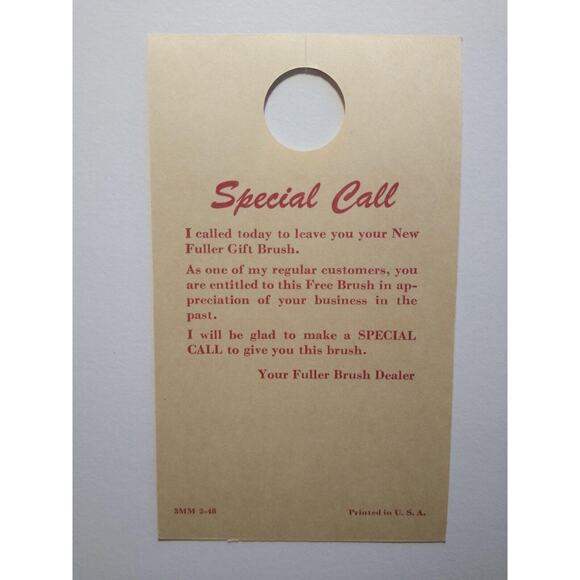 Red Skelton In The Fuller Brush Man 1948 Promo Movie Hanger Blotter Ad Original - Picture 4 of 4